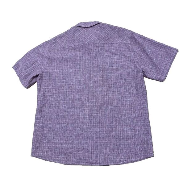 Carbon 2 Cobalt Linen Shirt Men L Light Red Pocket Button Up Casual Summer Large - Picture 2 of 16